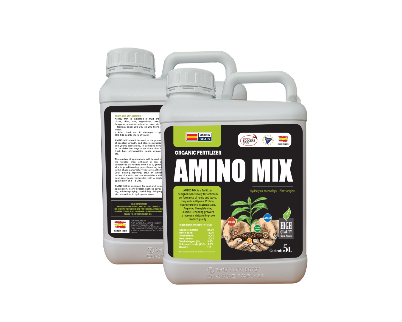 Dinh dưỡng hữu cơ AMINO MIX (5L)