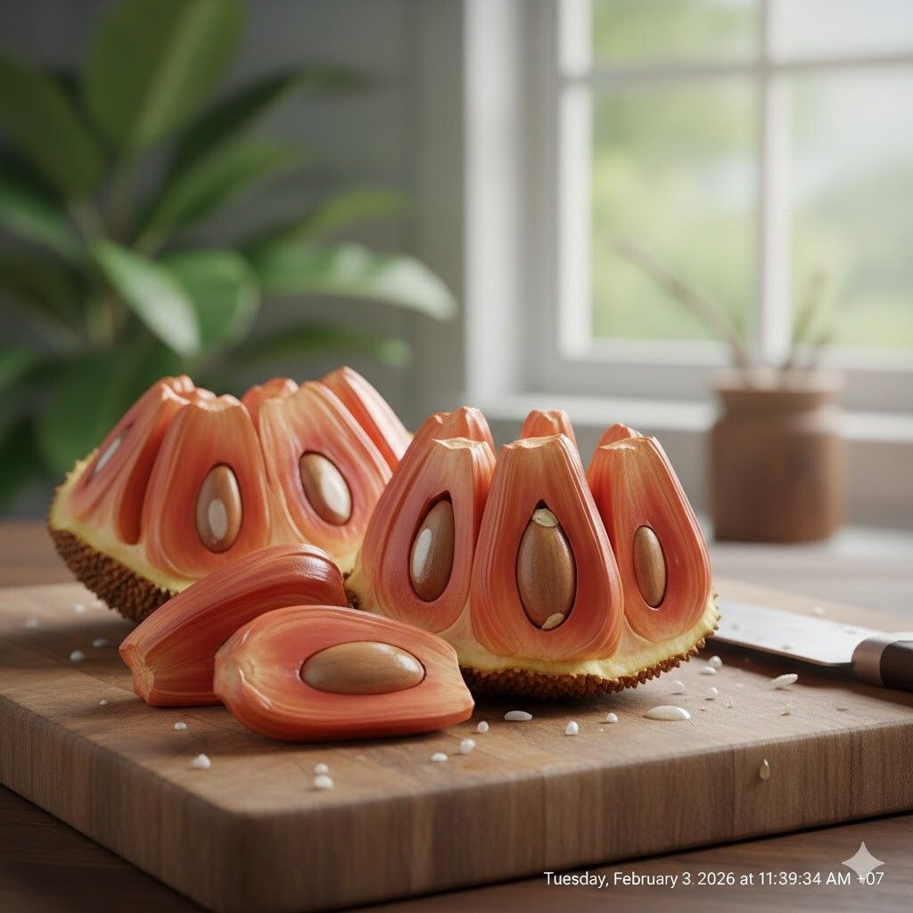 Mô hình cây giống mít ruột đỏ trái đẹp, ăn ngon